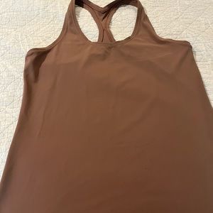 Nulu Cool Racerback Tank Top - Cacao color
